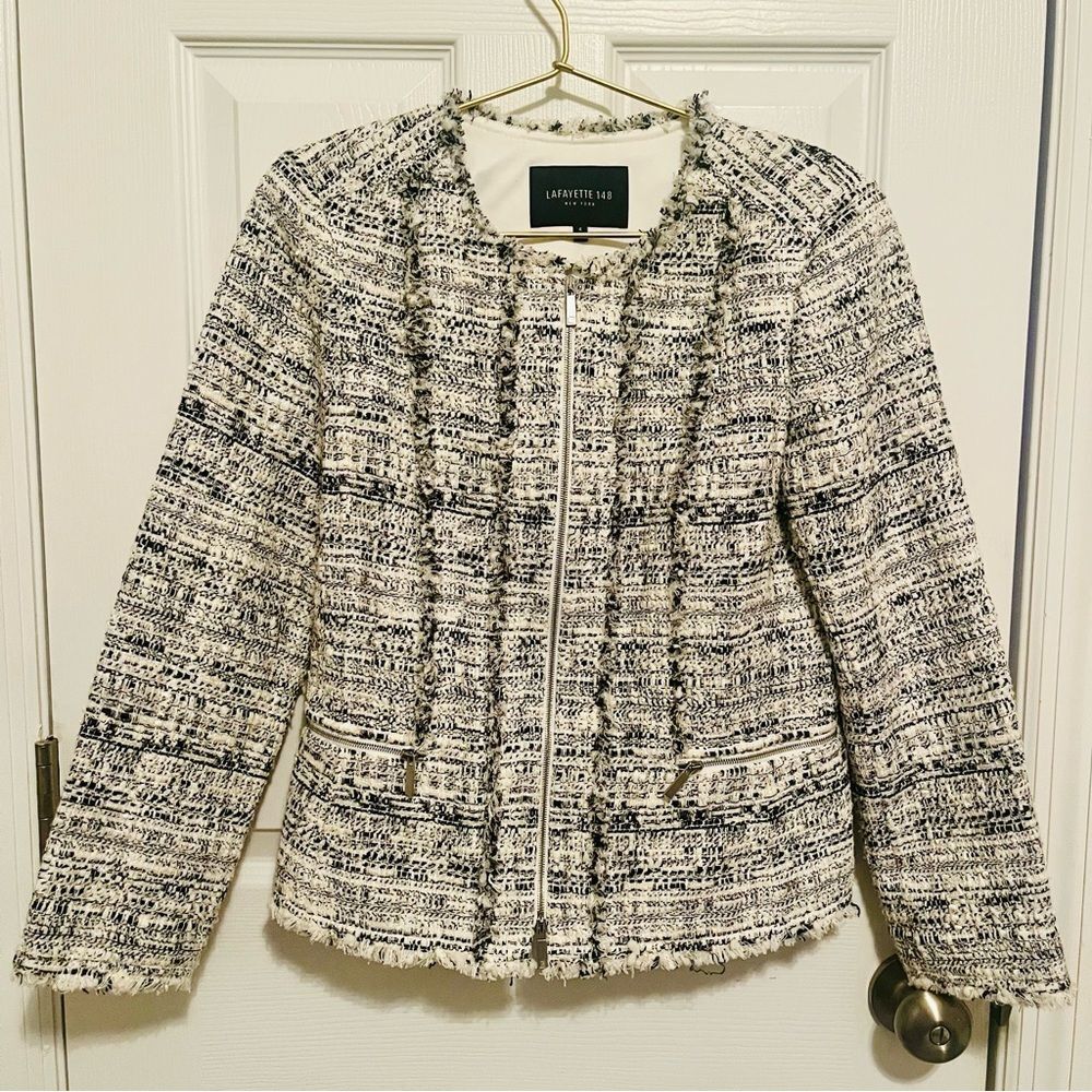 Lafayette 148 New York Tweed Blazer NWOT - Picture 2 of 7